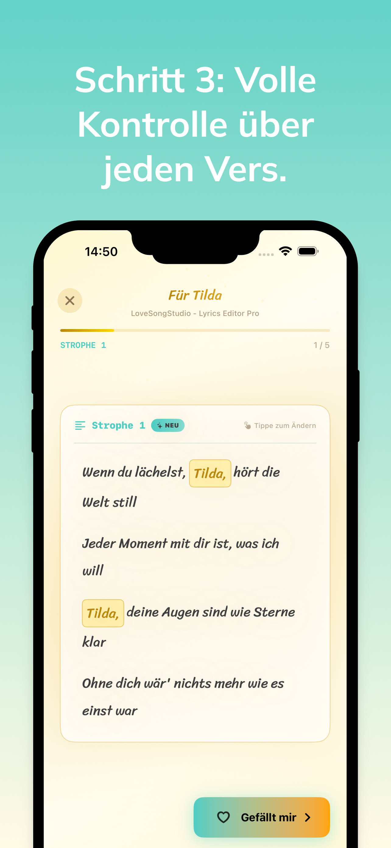 LoveSong App Screenshot 2