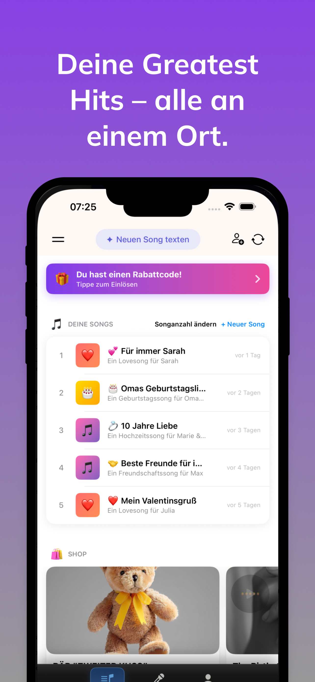LoveSong App Screenshot 4